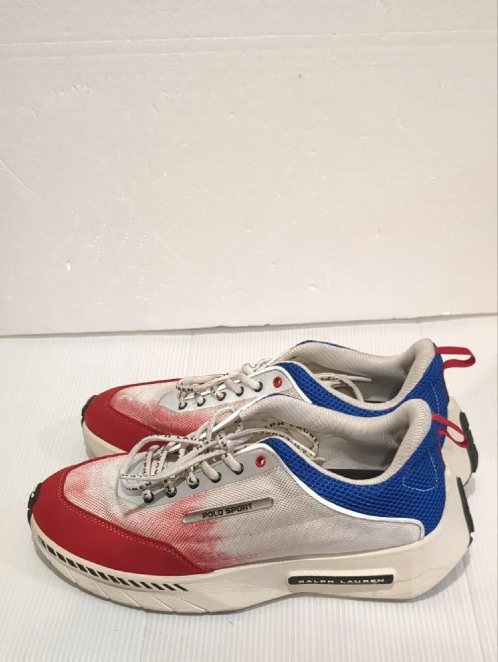 Polo Ralph Lauren Red, White & Blue Mesh Sneakers